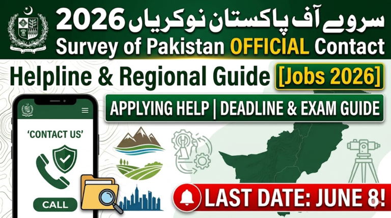 Survey of Pakistan Official Contact Helpline & Regional Guide