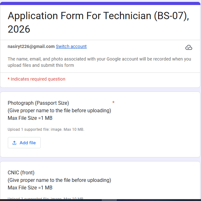 Technician (BS-07) in Survey of Pakistan Jobs 2026