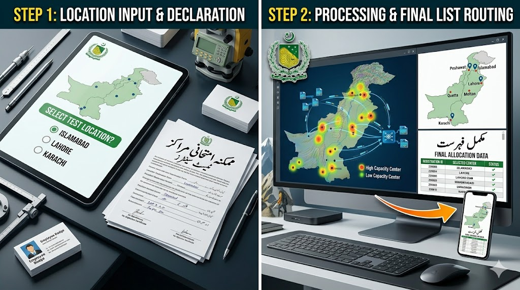 Expected Exam Test Centers for Survey of Pakistan Screening Test