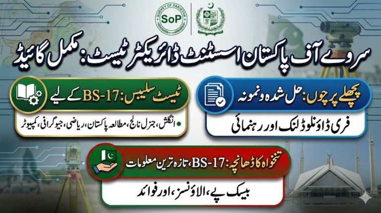 Survey of Pakistan Assistant Director Test Syllabus