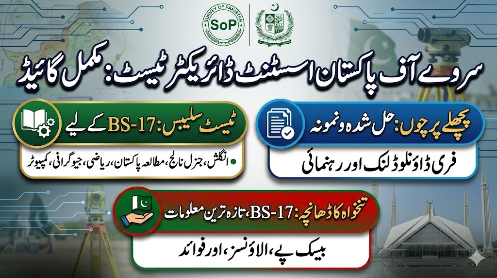 Survey of Pakistan Assistant Director Test Syllabus