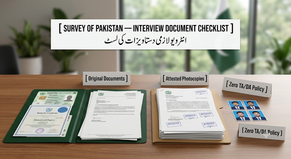 Survey of Pakistan Recruitment: Document Verification & Final Interview Guide