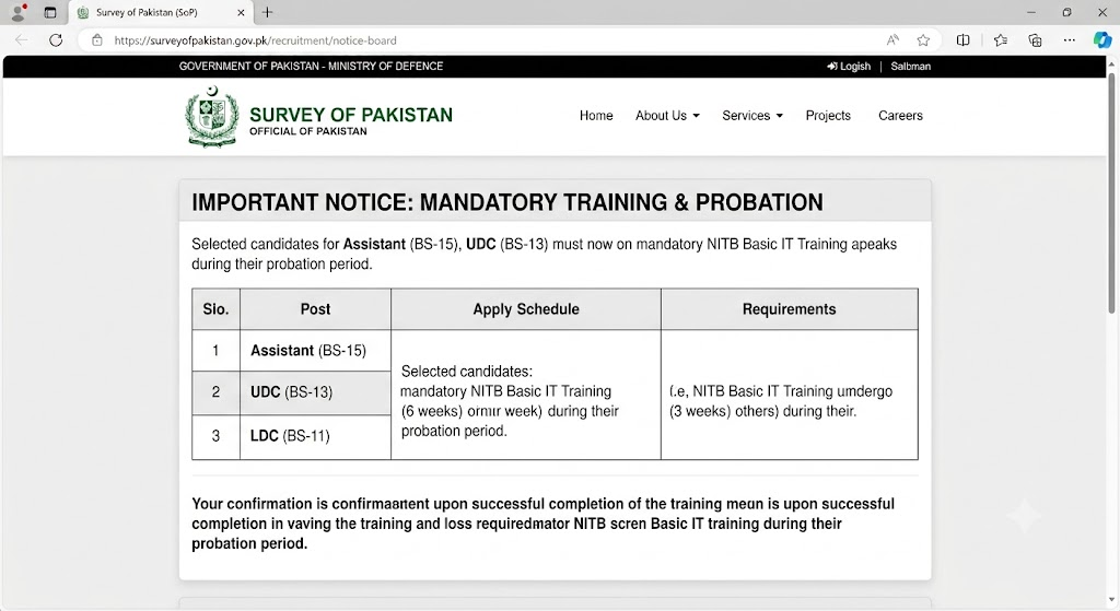 Mandatory IT Training & Probation Notice